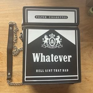 Kill star black and white, Marlboro cigarette style backpack